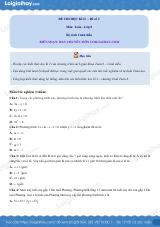 Đề thi học kì 2 Toán 8 - Đề số 2 - Cánh diều